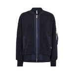 MOS MOSH MMEmeline Teddy Bomber Jacket in Salute Navy