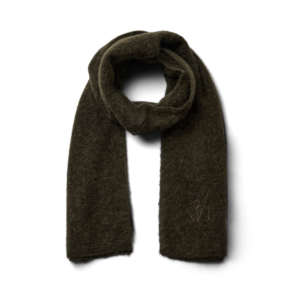 MOS MOSH MMMape Wool & Mohair Scarf in Rosin