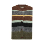 MOS MOSH MMEsti Stripe Wool Vest in Rosin