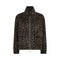 MOS MOSH MMCamille Leopard Print Oversize Bomber Jacket in Black
