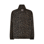 MOS MOSH MMCamille Leopard Print Oversize Bomber Jacket in Black