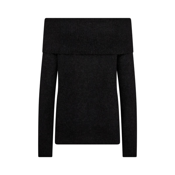 MOS MOSH MMMape Off Shoulder Jumper in Black