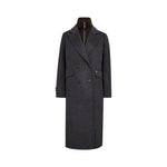 MOS MOSH MMAlva Loisa Mock Neck Long Coat in Anthracite