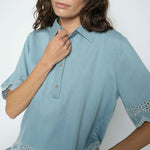MOS MOSH MMMagda Softy Shirt in Light Blue
