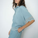 MOS MOSH MMMagda Softy Shirt in Light Blue