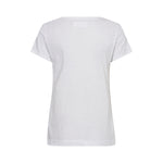 MOS MOSH MMArden Organic V-Short Sleeve T-Shirt in White