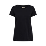 MOS MOSH MMArden Organic O-Short Sleeve T-Shirt in Black