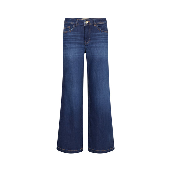 MOS MOSH MMDara Deluxe Wide Leg Jeans in Blue