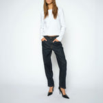 MOS MOSH MMAymen Deluxe  Boyfriend Jeans in Dark Blue