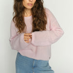 MOS MOSH MMMape O-Neck Knit in Ballet Slipper