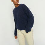 MOS MOSH MMMape O-Neck Knit in Crown Blue