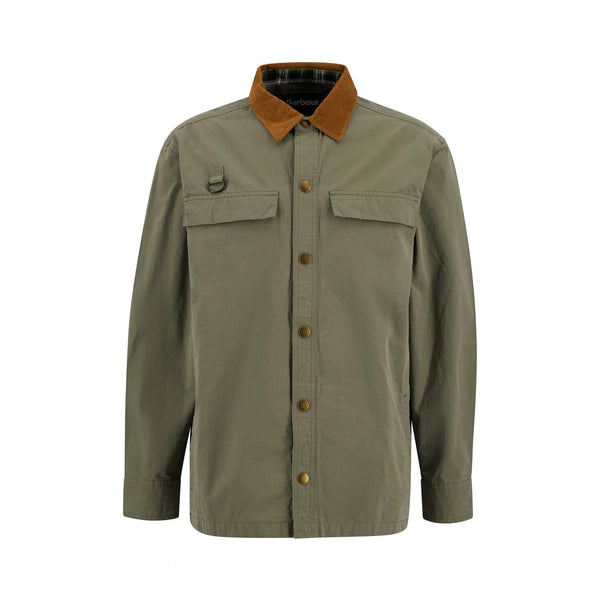 BARBOUR Spey Poplin Overshirt in Archive Olive