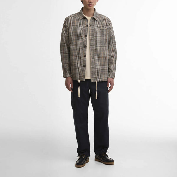 BARBOUR Fife Checked Overshirt in Neutral