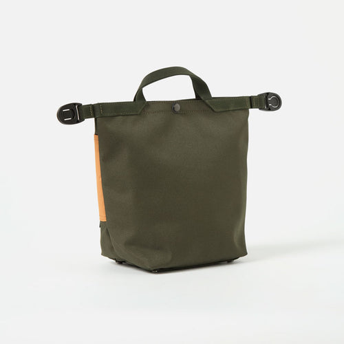 UNIVERSAL WORKS Recycled Tech Canvas Small Tote Bag in Olive
