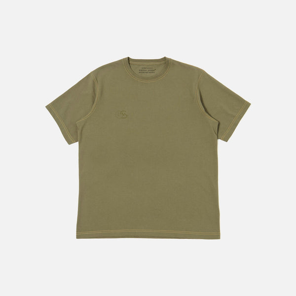 UNIVERSAL WORKS Print Tee in Olive