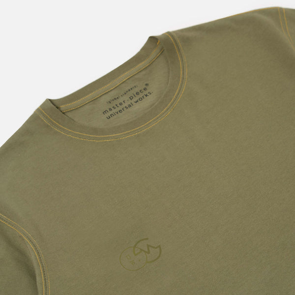 UNIVERSAL WORKS Print Tee in Olive