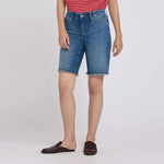 NYDJ Lilly Frayed Hem Shorts  in Breezy Palms