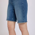 NYDJ Lilly Frayed Hem Shorts  in Breezy Palms