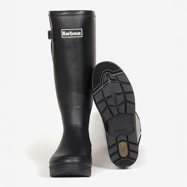 BARBOUR Tempest Tall Welly Boots in Black