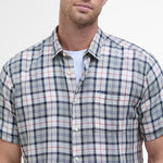 BARBOUR Midfield Tartan Summerfit Shirt in Bleached Pine Tartan