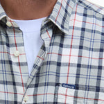 BARBOUR Midfield Tartan Summerfit Shirt in Bleached Pine Tartan