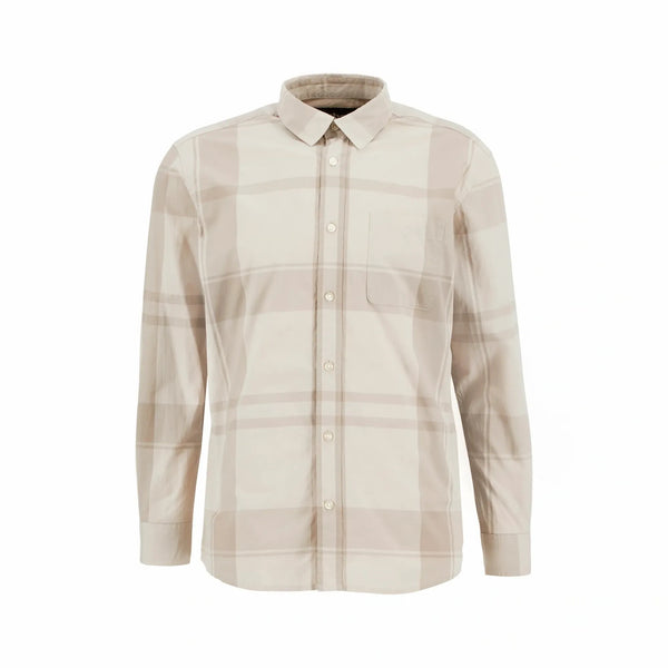 BARBOUR Tunstall Oversized Tonal Tartan Shirt in Mist