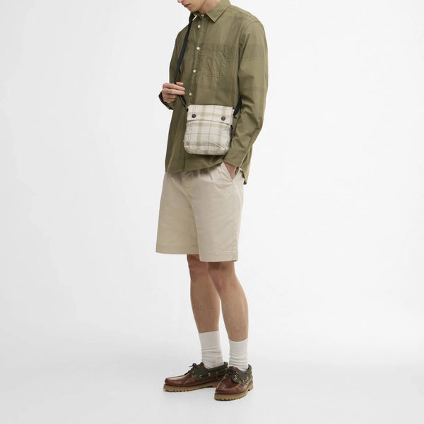 BARBOUR Tunstall Oversized Tonal Tartan Shirt in Burnt Olive