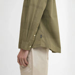 BARBOUR Tunstall Oversized Tonal Tartan Shirt in Burnt Olive