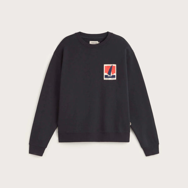 THINKING MU Optimist Leon Sweatshirt in Navy