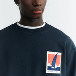 THINKING MU Optimist Leon Sweatshirt in Navy