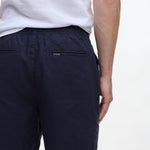 BARBOUR Cotton Linen Relaxed Short in Navy