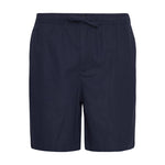 BARBOUR Cotton Linen Relaxed Short in Navy