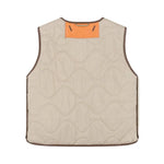 MARFA STANCE Cropped Aviator Vest in Chocolate