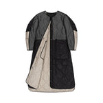 MARFA STANCE Signature Patchwork Long Quilt Anthracite and Dove Grey
