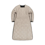 MARFA STANCE Signature Patchwork Long Quilt Anthracite and Dove Grey