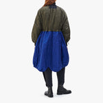 MARFA STANCE Parachute Parka in Midnight/Olive/Cobalt