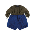 MARFA STANCE Parachute Parka in Midnight/Olive/Cobalt