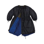 MARFA STANCE Parachute Parka in Midnight/Olive/Cobalt