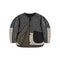 MARFA STANCE Signature Patchwork Cropped Quilt in Anthracite and Dark Olive