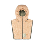 MARFA STANCE Reversible Zip Hood in Dark Olive/Pale Sage/Soft Peach