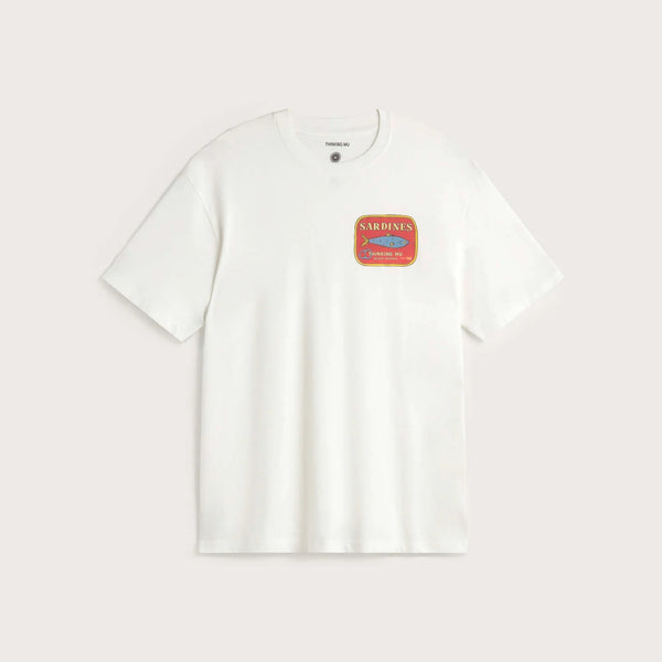 THINKING MU Sardines Aaron T Shirt in White