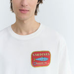 THINKING MU Sardines Aaron T Shirt in White
