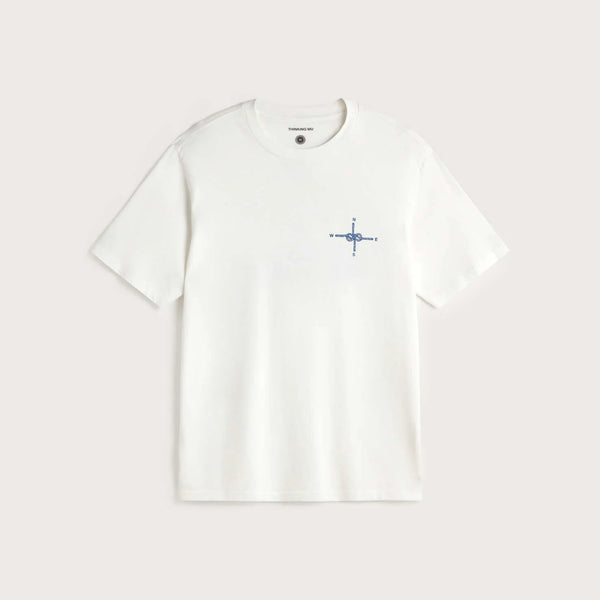 THINKING MU Pescatore Zach T Shirt in White