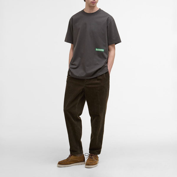 BARBOUR 'Mr Solway' Oversized Graphic T-Shirt in Olive Ink