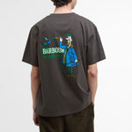 BARBOUR 'Mr Solway' Oversized Graphic T-Shirt in Olive Ink