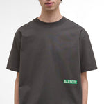 BARBOUR 'Mr Solway' Oversized Graphic T-Shirt in Olive Ink