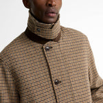 BARBOUR Modified Wool Border Jacket in Dark Sand