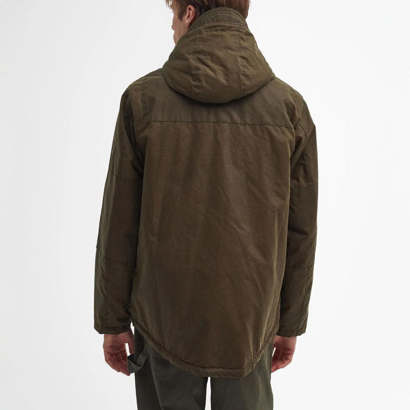 BARBOUR Durham Re-engineered Wax Jacket in Beech