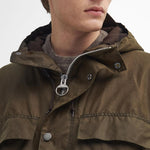 BARBOUR Durham Re-engineered Wax Jacket in Beech