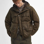 BARBOUR Durham Re-engineered Wax Jacket in Beech